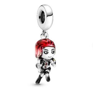 Sterling Silver Marvel The Avengers Black Widow Charm